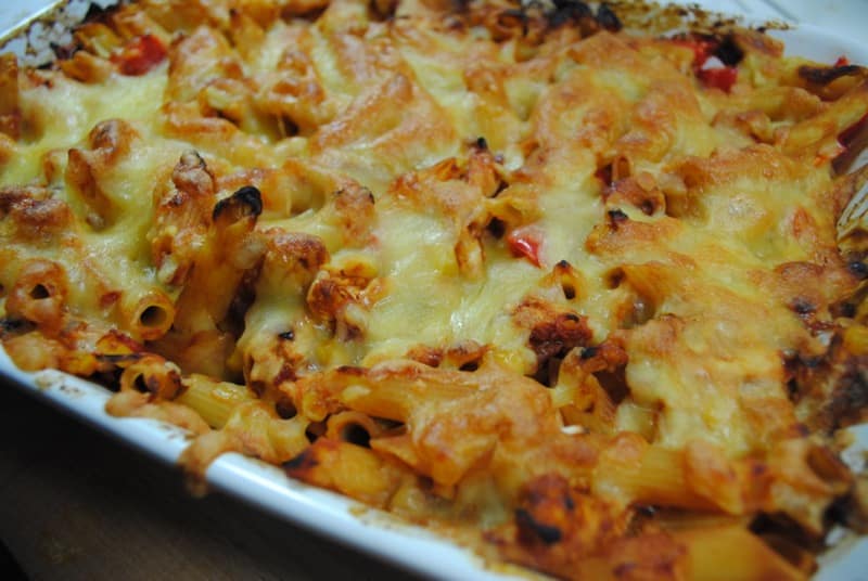 BBQ Chicken Pasta Bake Recipe-1