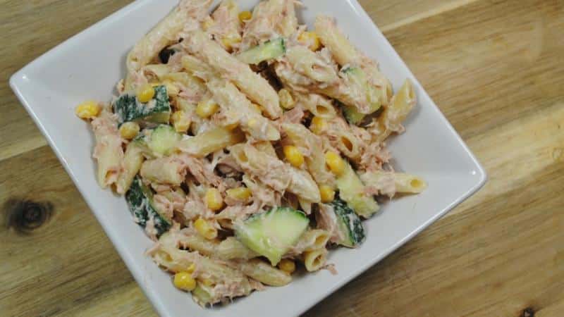 Pasta and Tuna Mayonnaise Salad